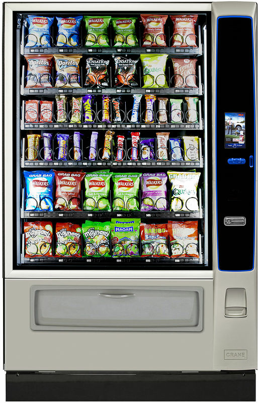 Crane Merchant 6 MEDIA2 Snack Touch Varuautomat